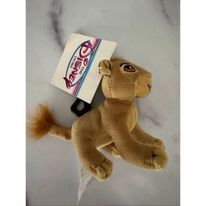 Disney vintage 90s Lion King Simba plush toy animal cub keychain